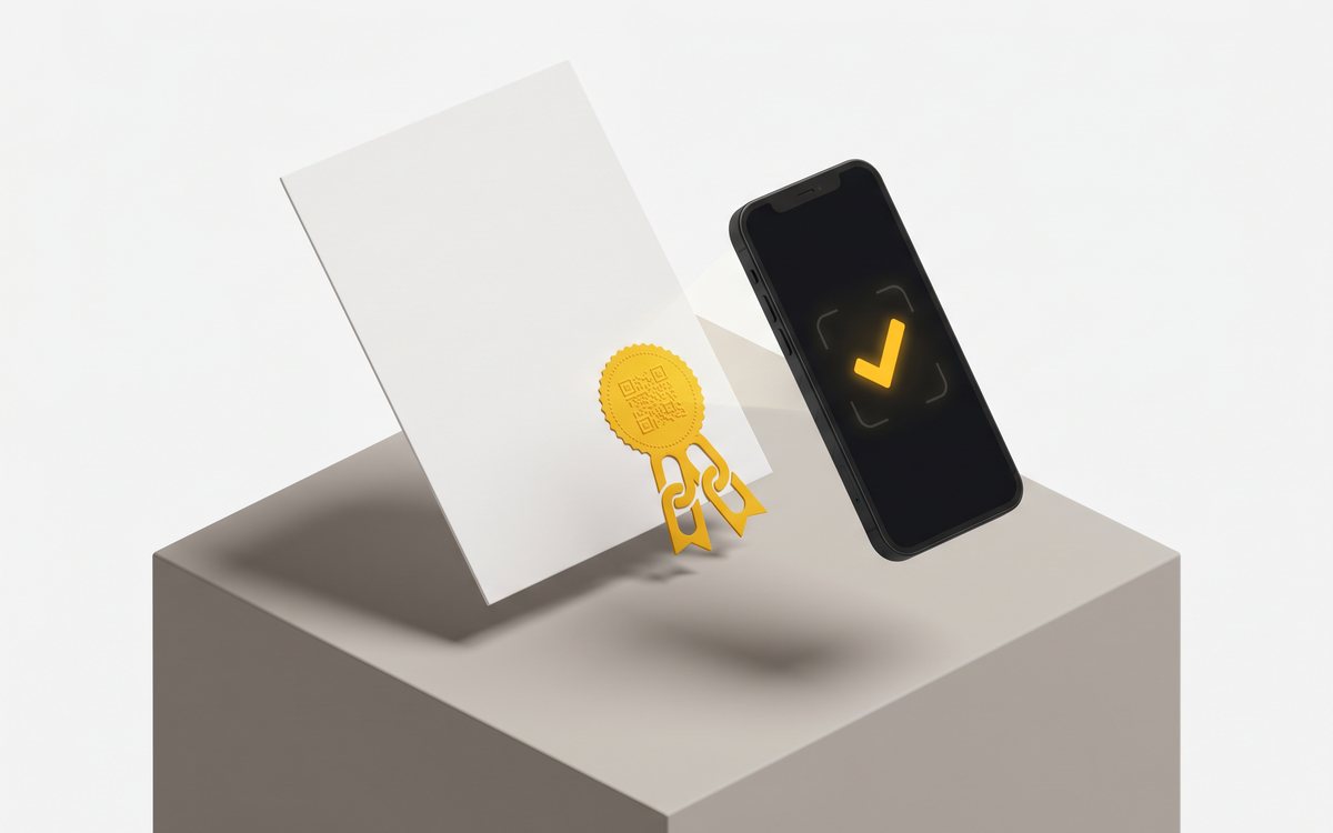 Enlacert — Documentos verificables con QR y blockchain