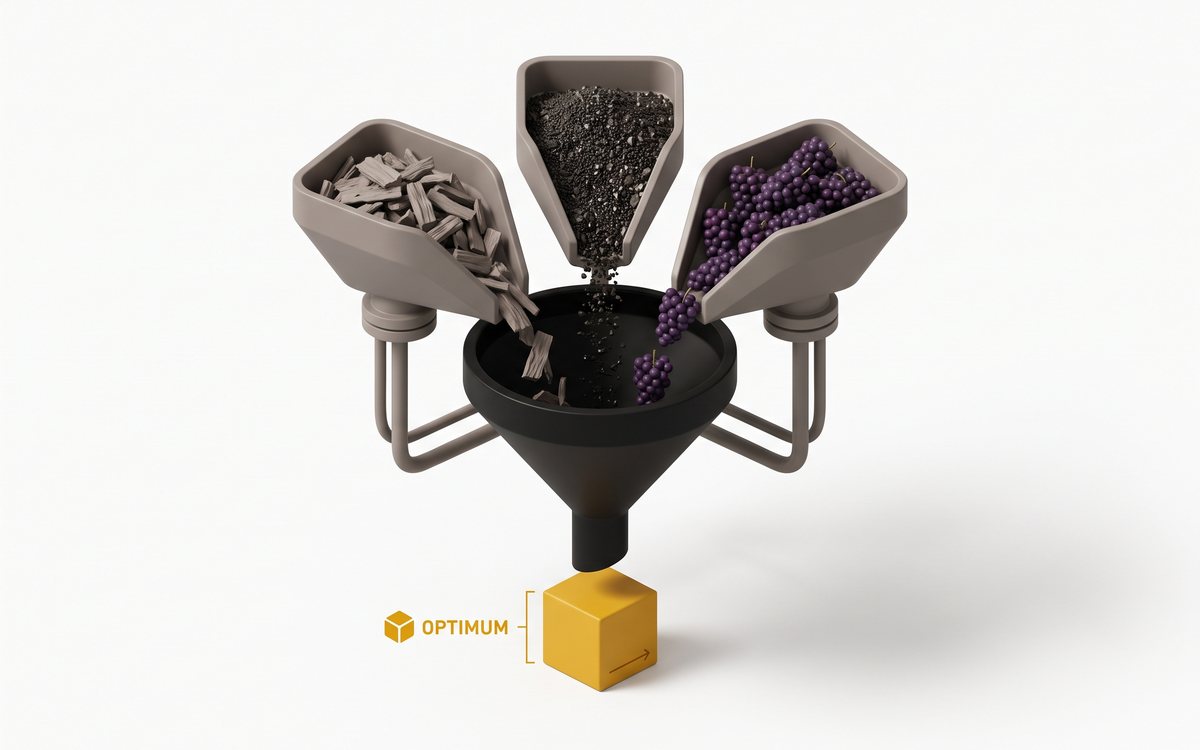 Optimus Blend — Optimización de mezclas de materias primas